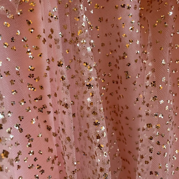 NWT petal pink tulle gold sparkle tiered maxi fairytale (6) Shelli Legal LAUNDRY - Picture 6 of 10
